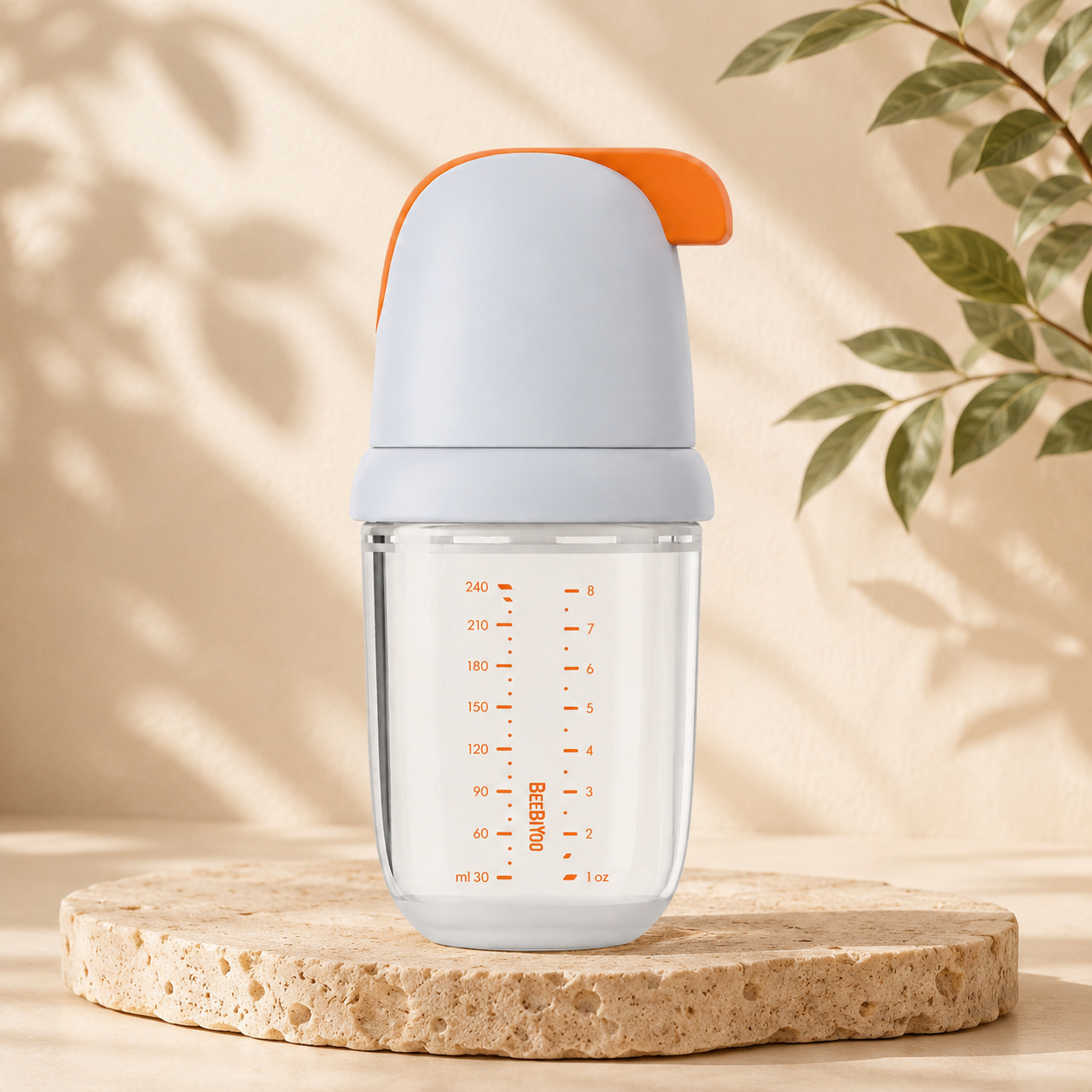 Botol Bayi Silikon Ultra Jernih Dan Lembut BEEBIYOO - 210ml