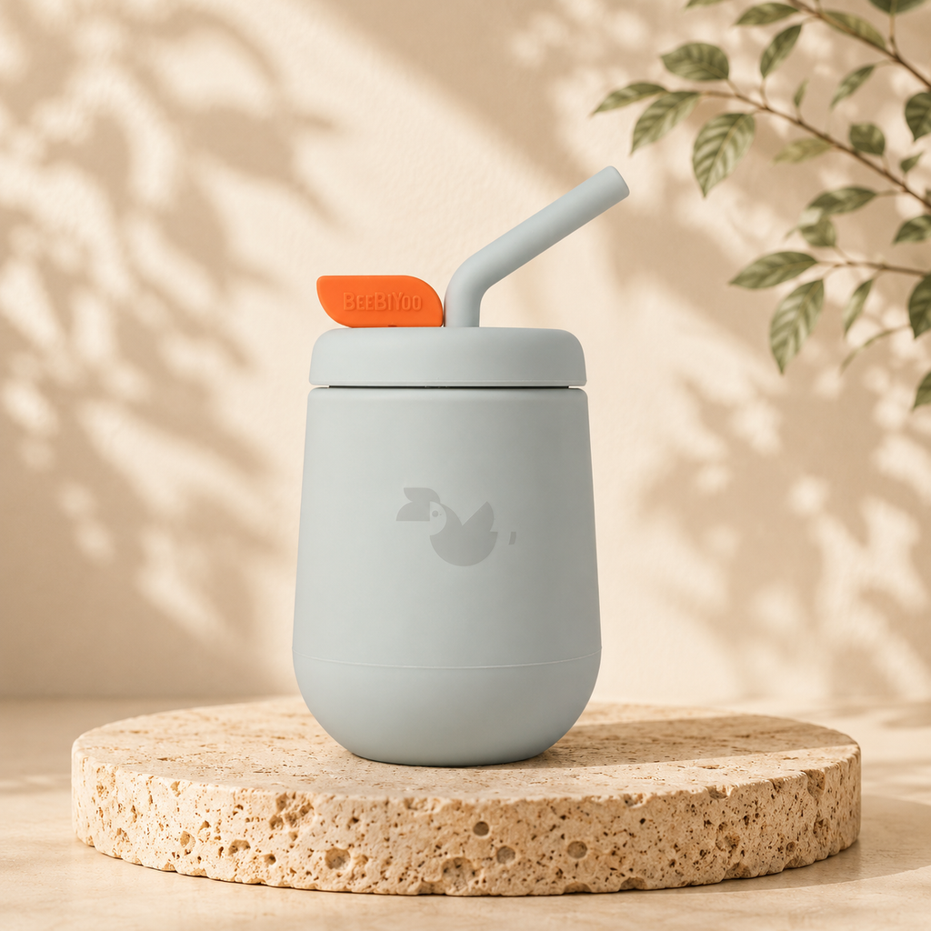 BEEBIYOO Silicone Strawbie Cup