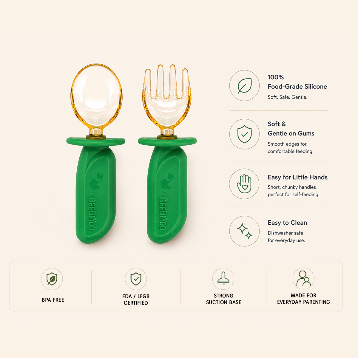 BEEBIYOO Silicone Munch Mate Duo