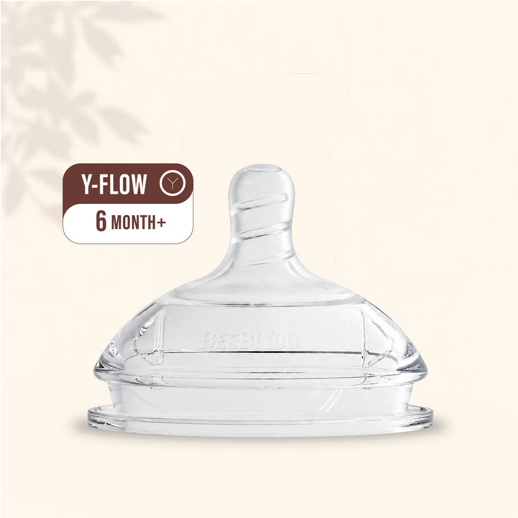 BEEBIYOO NatureLatch Silicone Nipple - Y Flow